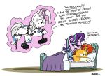  2020 a_christmas_carol bed bed_hair bed_head bobthedalek box chain clothing disguise equid equine female flour friendship_is_magic frustrated frustration furniture ghost hair hasbro horn kite levitation magic male mammal messy_hair my_little_pony pajamas spirit starlight_glimmer_(mlp) sunburst_(mlp) telekinesis tired trixie_(mlp) unamused undead unicorn 