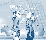  blue_and_white english_text hi_res male mike_(twokinds) monochrome text twokinds webcomic 