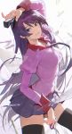  bakemonogatari monogatari_(series) mossi senjougahara_hitagi tagme thighhighs 