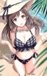  bikini cleavage so_korokoro swimsuits the_idolm@ster the_idolm@ster_shiny_colors tsukioka_kogane 