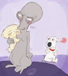  american_dad brian_griffin crossover family_guy roger stewie_griffin 