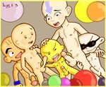  aang avatar_the_last_airbender caillou codename:_kids_next_door crossover dragon_ball kg13 krillin nigel_uno omi xiaolin_showdown 