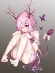  horns shalsqk stockings tail thighhighs torn_clothes 