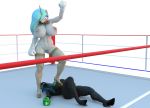  3d_(artwork) alpha_channel anthro areola arthropod big_breasts bodily_fluids boxing_gloves breasts changeling clothing digital_media_(artwork) duo equid equine female fighting_ring footwear friendship_is_magic genitals handwear hasbro hellbridge hi_res high_heels horn lactating lying mammal mostly_nude my_little_pony nipples on_back princess_celestia_(mlp) pubes pussy queen_chrysalis_(mlp) shoes unicorn 