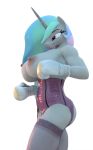  3d_(artwork) alpha_channel anthro areola big_breasts boxing_gloves breasts clothing digital_media_(artwork) equid equine female friendship_is_magic handwear hasbro hellbridge hi_res horn mammal my_little_pony nipples princess_celestia_(mlp) pubes simple_background solo unicorn 