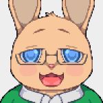 1:1 digital_media_(artwork) hiroto lagomorph leporid male mammal onojeff pixel_(artwork) rabbit solo 