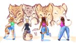  16:9 dandee_(character) felid female jaguar kitzy_(character) lion luxarman mammal orio_(character) pancake_(character) pantherine snow_leopard tiger widescreen 