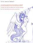  anthro big_breasts breasts dialogue english_text equid female gingersnaps_(oc) hasbro hi_res horn mammal my_little_pony nude scar showering snickerlewdles solo text winged_unicorn wings 