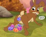  anthro anus breasts butt cadbury cadbury_bunny cute_face easter easter_bunny easter_egg egg feet female genitals hi_res holidays lagomorph leporid long_ears looking_back mammal mascot oviposition penetration pregnant pussy rabbit side_boob skateryena solo vaginal vaginal_penetration 