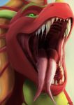  akr anthro dragon feral hi_res male mouth_shot rektalius solo 
