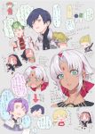  agate_crosner alan_richard aqua_eyes bangs bindi blonde_hair blue_eyes chibi dark_skin earrings eiyuu_densetsu forehead_jewel green_eyes green_hair habit hairband hoop_earrings jewelry joshua_astray kevin_graham kloe_rinz multiple_boys multiple_girls nishihara_isao nun olivier_lenheim parted_bangs purple_eyes purple_hair ries_argent scherazard_harvey short_hair shoulder_armor sidelocks silver_hair single_spaulder sora_no_kiseki spaulders spiked_hair translation_request yellow_eyes 