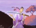  cartoon_network courage_the_cowardly_dog courage_the_cowardly_dog_(character) infinitetale00 male male/male samurai_jack samurai_jack_(character) 