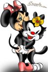  animaniacs disney dot_warner escoria minnie_mouse 