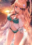  bikini breast_hold cleavage princess_connect princess_connect!_re:dive sasaki_saren see_through swimsuits yagiryu 