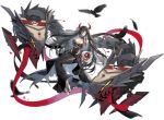  1girl alternate_costume animal azur_lane bangs bare_shoulders bird black_dress black_gloves black_hair black_wedding_dress blurry blurry_background blush bouquet breasts bridal_veil cleavage closed_mouth column crow dress elbow_gloves enka_(bcat) eyebrows_visible_through_hair flower friedrich_der_grosse_(azur_lane) friedrich_der_grosse_(zeremonie_of_the_cradle)_(azur_lane) full_body gloves hair_over_one_eye highres holding holding_bouquet horns indoors jewelry large_breasts long_hair looking_at_viewer machinery mechanical_horns monster official_art pillar raven_(animal) red_flower red_horns shoes smile solo transparent_background underboob veil very_long_hair wedding_dress white_flower white_footwear window yellow_eyes 
