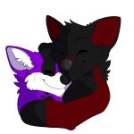  1:1 alpha_channel anthro border canid canine canis cheyennesstudio couple_art couple_love cuddling domestic_dog duo elkhound eyes_closed happy love male male/male mammal pawalo sarou smile spitz transparent_border wolf 