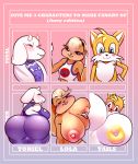  anthro big_breasts blush boss_monster bovid breasts butt canid canine caprine clothed clothing crossgender crossover female fox group hair hi_res huge_breasts hyper hyper_breasts lagomorph leporid lola_bunny looney_tunes male mammal miles_prower nipples nude rabbit simple_background smile sonic_the_hedgehog_(series) thick_thighs toriel undertale video_games warner_brothers winter_nacht 