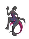  2020 5_fingers alpha_channel anthro female fingers furball genitals hi_res multicolored_body nintendo nude pink_body pink_tail pok&eacute;mon pok&eacute;mon_(species) pussy salazzle solo video_games wide_hips 