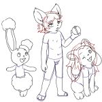 1:1 ambiguous_gender anthro buneary clothed clothing feral group hair mammal nintendo pok&eacute;ball pok&eacute;mon pok&eacute;mon_(species) tem temmie_(undertale) undertale video_games white_body yacteruc1 