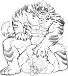  abs absurd_res anal anal_penetration barefoot black_and_white blush bodily_fluids butt canid canine claws drooling duo feet felid feline fur hi_res lin_hu male male/male male_penetrated male_penetrating male_penetrating_male mammal monochrome muscular muscular_male nekojishi nipples nu_nudo_do nude open_mouth pantherine pecs penetration saliva sex simple_background size_difference sketch smile smirk stripes sweat tears tiger tongue video_games white_background 