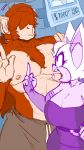  9:16 anthro argument big_breasts breasts duo female hi_res huge_breasts male muscular muscular_male nipples pleasure_castle rouge_the_bat size_difference sonic_the_hedgehog_(series) 