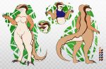  absurd_res anthro black_sclera breasts claws desertic_lizard_(vagoncho) featureless_breasts featureless_crotch female hi_res lizard multiple_poses pose reptile scalie simple_background standing tagme vagoncho 