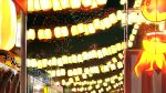  aerial_fireworks chocolate chocolate_banana chocolate_covered festival fireworks food_stand lantern night night_sky no_humans original paper_lantern satuma_s scenery sky 