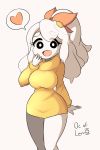  2:3 alfa995 clothing egg_(lemyawn) female hi_res humanoid shirt topwear yellow_clothing yellow_shirt yellow_topwear 