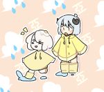  clothing coat egg_(lemyawn) female hi_res human humanoid mammal raincoat topwear water 