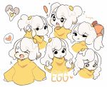  &lt;3 &lt;3_eyes blush clothing egg_(lemyawn) female hi_res humanoid lemyawn shirt topwear yellow_clothing yellow_shirt yellow_topwear 