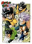  5boys :d arms_at_sides babidi bangs black_eyes black_hair blue_eyes border brothers clenched_hands clenched_teeth collarbone commentary copyright_name dougi dragon_ball dragon_ball_z evil_smile father_and_son fighting_stance fingernails flying frown full_body gloves green_eyes grin hair_between_eyes halo highres looking_at_viewer male_focus messy_hair multiple_boys muscle official_art open_mouth outstretched_hand palms pectorals perspective purple_background purple_hair serious shaded_face shiny shiny_hair siblings simple_background smile son_gohan son_gokuu son_goten spiked_hair teeth toriyama_akira trunks_(dragon_ball) v-shaped_eyebrows vegeta white_border white_gloves wristband 