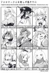  2019 absurd_res animal_crossing anthro apple big_breasts blush bodily_fluids breasts canid canine canis cervid cleavage clothed clothing cute_fangs domestic_dog dragon dress ear_tuft english_text female food fruit greyscale hair hi_res isabelle_(animal_crossing) japanese_text kanji kemono looking_at_viewer magiace mammal monochrome nintendo one_eye_closed open_mouth open_smile plant scalie smile snout surprise sweat text toriel tuft undertale video_games 