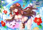  applecaramel_(acaramel) flowers garter_belt long_hair shorts water 