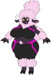  anthro big_breasts bovid breasts caprine clothing female honeyboyy hooves horizontal_pupils looking_at_viewer mammal mature_female navel pupils sheep sheep_mom slightly_chubby smile smiling_at_viewer solo standing thick_thighs wide_hips wool_(disambiguation) 