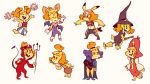  animal_crossing anthro broom canid canine cape cheerleader clothing cosplay cosplay_pikachu_(costume) costume dc_comics female floppy_ears fluttershythekind food footwear gloves handwear hat headgear headwear hi_res hot_dog isabelle_(animal_crossing) mammal mask membrane_(anatomy) membranous_wings nintendo open_mouth open_smile pikachu_libre pok&eacute;mon raven_(dc) rouge_the_bat simple_background smile sonic_the_hedgehog_(series) teen_titans video_games wings witch_hat 