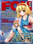  4chan alice_margatroid blonde_hair cover english fcm lord_phr0zen magazine_cover one-piece_swimsuit school_swimsuit shanghai_doll short_hair solo swimsuit text_focus touhou 