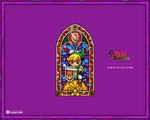  belt black_eyes blonde_hair boots hat link male_focus nintendo official_art pointy_ears shield solo stained_glass sword the_legend_of_zelda the_legend_of_zelda:_the_wind_waker toon_link wallpaper watermark weapon 