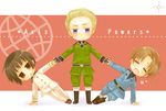  axis_powers_hetalia black_eyes black_hair blonde_hair blue_eyes brown_hair germany_(hetalia) gloves japan_(hetalia) konaosiroi multiple_boys northern_italy_(hetalia) smile uniform 