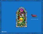  bat belt bird black_eyes blonde_hair boomerang boots hat link lying nintendo official_art on_stomach pig plant pointy_ears stained_glass the_legend_of_zelda the_legend_of_zelda:_the_wind_waker toon_link toucan tree upside-down wallpaper watermark 