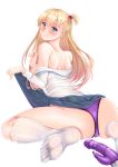  ass breasts cameltoe dildo feet nipples no_bra open_shirt seifuku siki2046 skirt_lift 