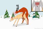  2018 antlers being_watched bodily_fluids capreoline cervid christmas clarice_(rudolph_the_red-nosed_reindeer) clitoris cum cum_in_pussy cum_inside cum_splatter cutaway duo_focus elemental_creature emperorstarscream female female_penetrated feral feral_on_feral feral_penetrated feral_penetrating feral_penetrating_feral from_behind_position genital_fluids group holidays horn looking_at_another male male/female male_penetrating male_penetrating_female mammal mineral_fauna mounting nude penetration penile penile_penetration rankin/bass reindeer rudolph_the_red-nosed_reindeer_(tv_special) rudolph_the_red_nosed_reindeer sam_the_snowman sex snow snow_creature snowman vaginal vaginal_penetration 