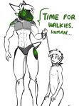  anthro arrwulf collar cybernetics duo human leash machine male mammal nude petplay protogen robot roleplay screen screen_face submissive submissive_human why 
