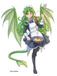  &lt;3 3:4 alpha_channel black_sclera blush bow clothed clothing cookware cthulhu cthulhu_mythos eldritch_horror female food footwear frying_pan h.p._lovecraft holding_object humanoid jon-smitten kitchen_utensils looking_at_viewer maid_uniform monster_girl_(genre) one_eye_closed pseudo_hair shoes simple_background smile solo spatula tentacle_hair tentacles tools transparent_background uniform wings wink 