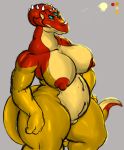  big_breasts big_hipped bigshow breasts chest_vagina genitals hi_res kraid kraidmorph metroid multi_eye nintendo nude overweight pussy saleena solo video_games 