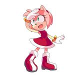  1:1 2019 accessory alpha_channel amy_rose anthro boots clothing eulipotyphlan female footwear gloves green_eyes hair_accessory hairband handwear hedgehog mammal nannelflannel open_mouth open_smile smile solo sonic_the_hedgehog_(series) video_games 