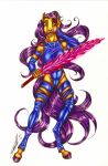  anthro clothed clothing equid equine female horse mammal melee_weapon pose psylocke rose_(disambiguation) rose_moonfeather simple_background solo standing sword weapon 