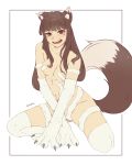  4:5 animal_humanoid breasts brown_body brown_fur brown_hair canid canid_humanoid canine canine_humanoid capcom claws cosplay darkstalkers felicia_(darkstalkers) female fur hair hi_res holo humanoid long_hair looking_at_viewer mammal mammal_humanoid open_mouth red_eyes seraziel simple_background small_breasts solo spice_and_wolf teeth tongue video_games white_background wolf_humanoid 