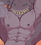  2020 abs alien alien_humanoid blue_eyes burrserk disney gantu grey_nipples hands_behind_head humanoid lilo_and_stitch looking_at_viewer male muscular muscular_humanoid muscular_male nipples not_furry pecs solo vein 