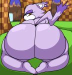  animated anthro big_butt blaze_the_cat butt domestic_cat edit felid feline felis female genitals green_hill_zone hi_res huge_butt mammal pussy short_playtime solo sonic_the_hedgehog_(series) thick_thighs twerking unknown_artist wide_hips 