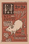  2020 cheese chinese_zodiac english_text food french_text happy_new_year highres language_request mouse muted_color new_year no_humans original spanish_text swiss_cheese year_of_the_rat yuusei_tsukiro 